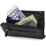 Mundi Unsex Deri Czdan (Siyah)