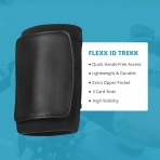 FLEXX ID Erkek Bileklik Czdan (Siyah)