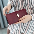 TOPKULL Kad�n Deri C�zdan (Bordo)