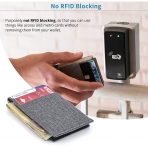 Dockem RFID Unsex Deri Kartlk (Gri)