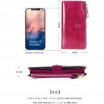 DemonHunter RFID Kad�n Deri C�zdan (K�rm�z�)