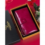 DemonHunter RFID Kad�n Deri C�zdan (K�rm�z�)