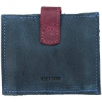 Hide & Drink Unisex El Yapm Deri Kartlk(Mavi)