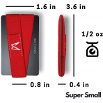Smallet  RFID Unsex Deri Czdan Band (Krmz)