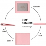 Aucuu RFID Unsex Deri Kartlk (Pembe)