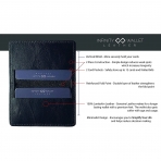 Infinity Wallet Unsex Deri Kartlk (Mavi)