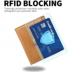SENDEFN RFID Kadn Deri Czdan (Kahverengi)