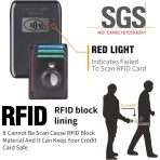 ZUOYOUZ  RFID Erkek Deri Czdan (Gri)