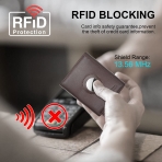 doeboe RFID Erkek Deri Czdan (Kahverengi)