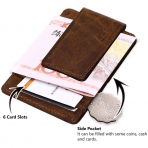 PoLe Craft Wallet Kadn Deri Czdan (Kahverengi)