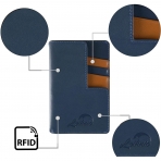 Lethnic RFID Unsex Deri Czdan (Mavi)