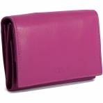 SADDLER Kadn RFID Korumal Mini Czdan (Small, Magenta)