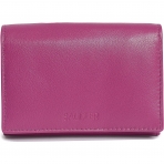 SADDLER Kadn RFID Korumal Mini Czdan (Small, Magenta)