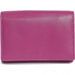 SADDLER Kadn RFID Korumal Mini Czdan (Small, Magenta)