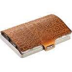 I CLIP RFID Un�sex Paslanmaz �elik Kartl�k (Kahverengi)