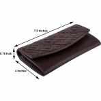 Zinda Genuine Leathers RFID Kadn Deri Czdan (Kahverengi)