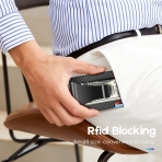Ladyjiao RFID Karbon Fiber Erkek Kartlk(Gri)