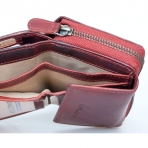 Bull Burry RFID Kad�n Deri C�zdan(Koyu K�rm�z�)