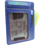 TEXTTEN RFID Unsex Deri Kartlk (Mavi)