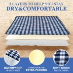 Mumu Sugar Piknik �rt�s� (200x200cm) (Lacivert Kareli)