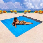 XinDingLi Ta��nabilir Plaj/Piknik �rt�s� (Mavi, 203x127cm)