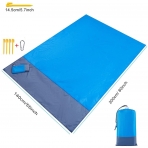 XinDingLi Ta��nabilir Plaj/Piknik �rt�s� (Mavi, 203x127cm)