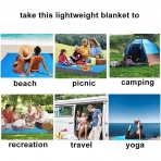 XinDingLi Ta��nabilir Plaj/Piknik �rt�s� (Mavi, 203x127cm)