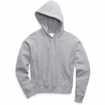 Champion Kadn Kaponlu Sweatshirt (Gri)