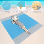 kuclud Suya Dayan�kl� Plaj/Piknik �rt�s�(Mavi, 299x279cm)