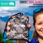 BEARZ Outdoor Suya Dayankl Plaj/Piknik rts (Gri)
