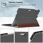 Fintie Microsoft Surface Pro 9 Business Standl Klf-Gray Brown