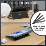 MoKo Microsoft Surface Pro 9 Kickstandl Klf-Translucent Black 