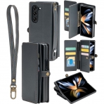 GOOSPERY Noble Serisi Galaxy Z Fold 5 Czdan Klf-Black