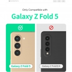 GOOSPERY Noble Serisi Galaxy Z Fold 5 Czdan Klf-Black
