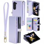 GOOSPERY Noble Serisi Galaxy Z Fold 5 Czdan Klf-Lailac Purple