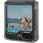 UAG Plyo Pro Serisi Galaxy Z Flip 5 Klf (MIL-STD-810G)-Ice Silver