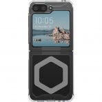 UAG Plyo Pro Serisi Galaxy Z Flip 5 Klf (MIL-STD-810G)-Ice Silver