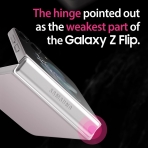 araree Nukin 360 Serisi Galaxy Z Flip 5 effaf Klf-Clear