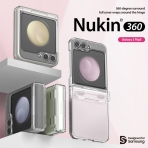 araree Nukin 360 Serisi Galaxy Z Flip 5 effaf Klf-Clear