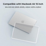 BlueSwan MacBook Air effaf Klf (15 in)-Frosted White 