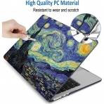 QCzyc MacBook Air Uyumlu Dayankl Klf (15 in)-Van Gogh Starry Sky
