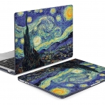 QCzyc MacBook Air Uyumlu Dayankl Klf (15 in)-Van Gogh Starry Sky