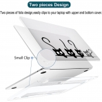 QCzyc MacBook Air Uyumlu Dayankl Klf (15 in)-Black Cat