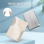 iCasso Liquid Retina MacBook Air Uyumlu Klf (15 in)-Art Modern Brown
