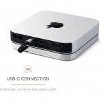 Satechi USB-C Mac Mini Uyumlu Hub Adaptr (Silver)