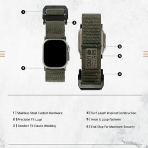 UAG Further Serisi Apple Watch Ultra/8/7/SE Uyumlu Kay(49/45/44/42mm)-Foliage Green