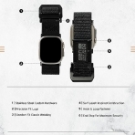 UAG Further Serisi Apple Watch Ultra/8/7/SE Uyumlu Kay(49/45/44/42mm)-Graphite Black