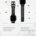 UAG Civilian Serisi Apple Watch Ultra/8/7/SE Uyumlu Kay(49/45/44/42mm)-Graphite Black