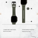 UAG Scout Serisi Apple Watch Uyumlu Kay(49/45/44/42mm)-Foliage Green