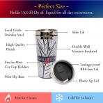 Nautica Yaltml Paslanmaz elik Termos 440mL(Mavi)